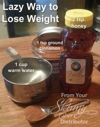 Lazy Way to Lose Weight: Cinnamon, Honey, and Water